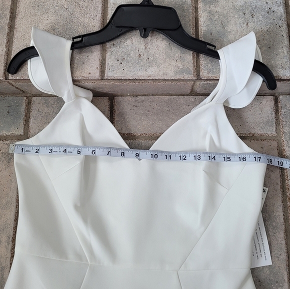 Aidan by Aidan Mattox Crepe Bradil Body Con Fitted Cocktail Mini Dress - Picture 15 of 16